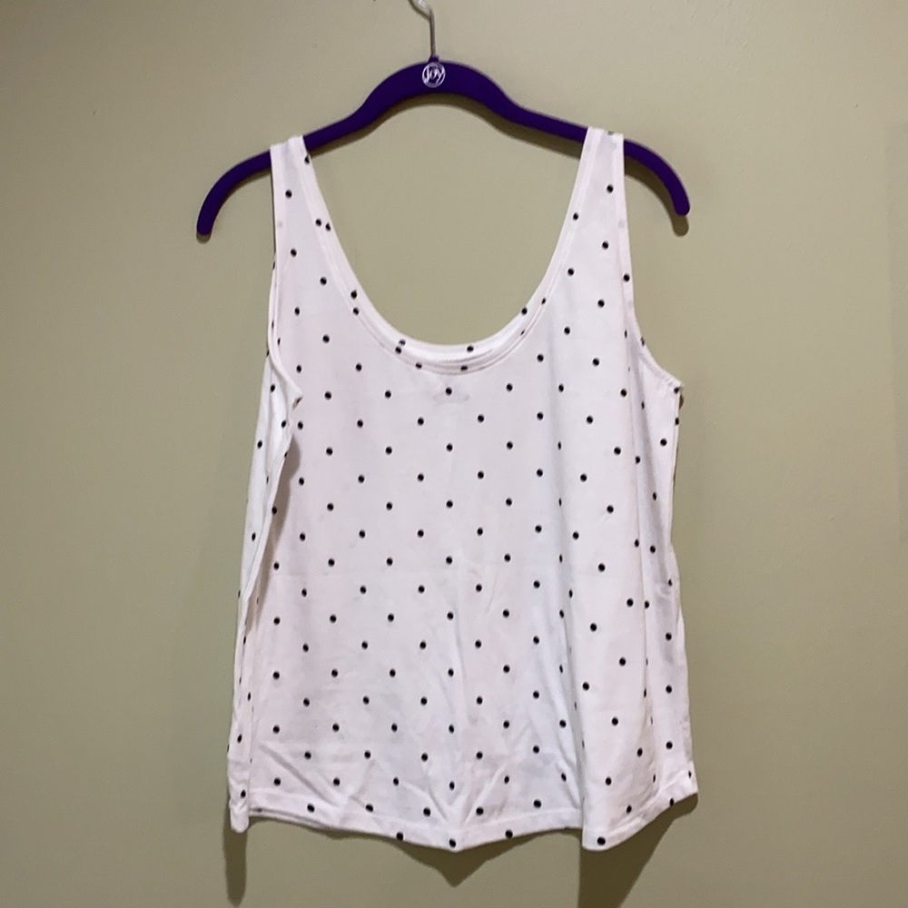 🌸3 for $10 Old Navy White Polka Dot Tank Top